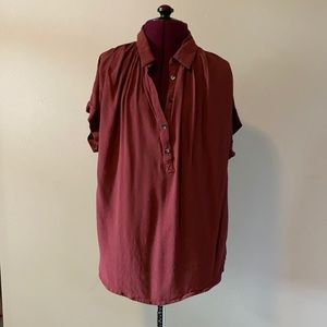 Madewell Central Drapey Popover Shirt
